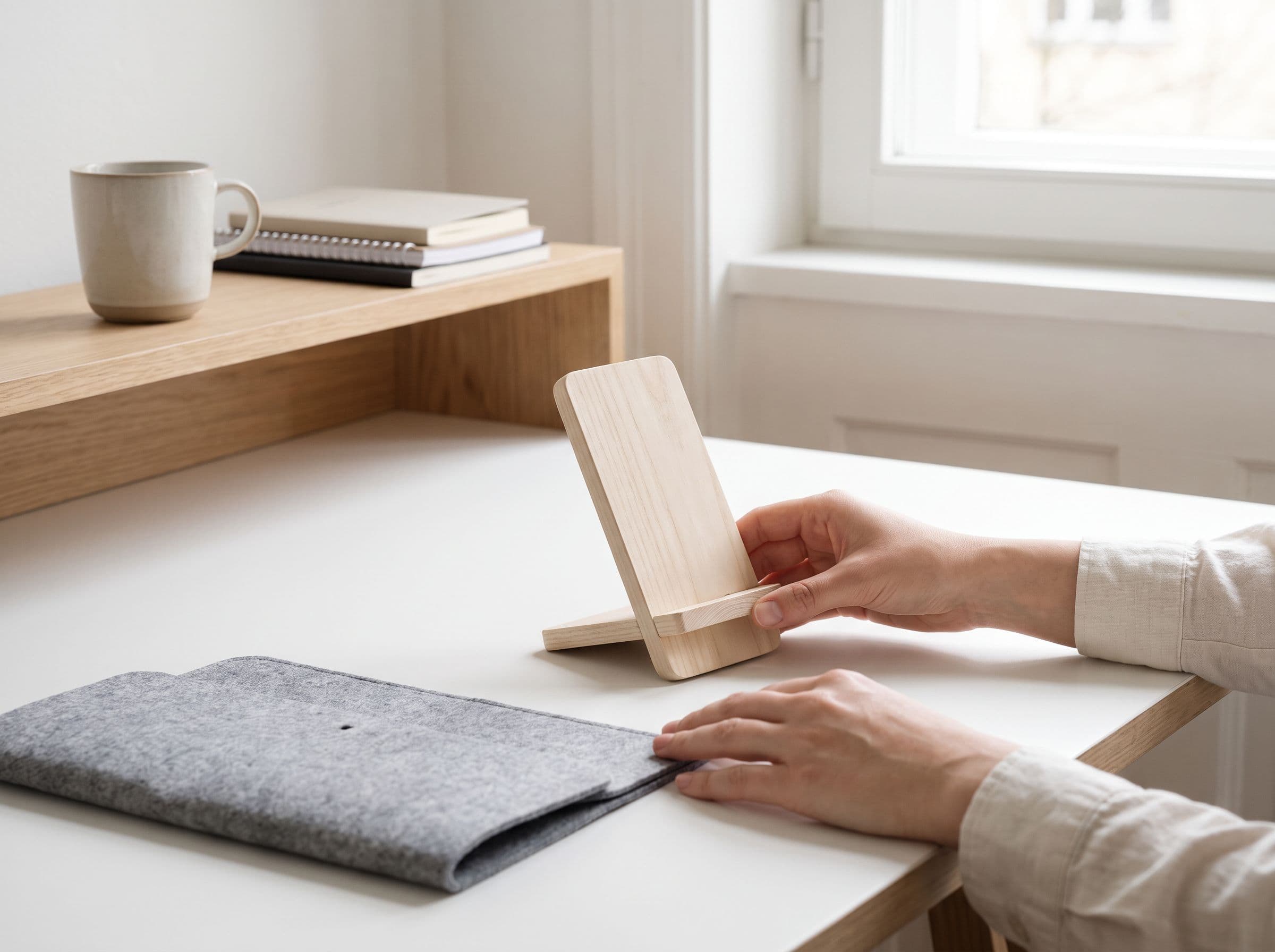 Scène de bureau minimaliste accessoirebureau
